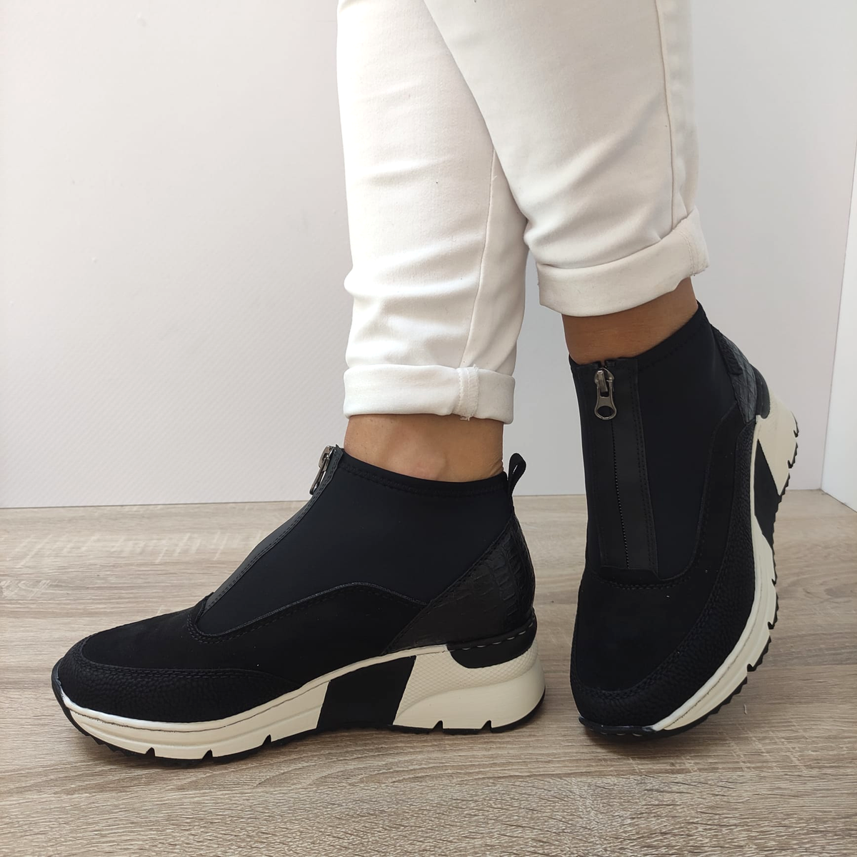 GHETE CASUAL DAMA RIEKER N6352-00 - imagine 3
