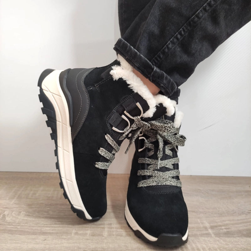 GHETE CASUAL DAMA RIEKER W0073-00 NEGRE VELUR