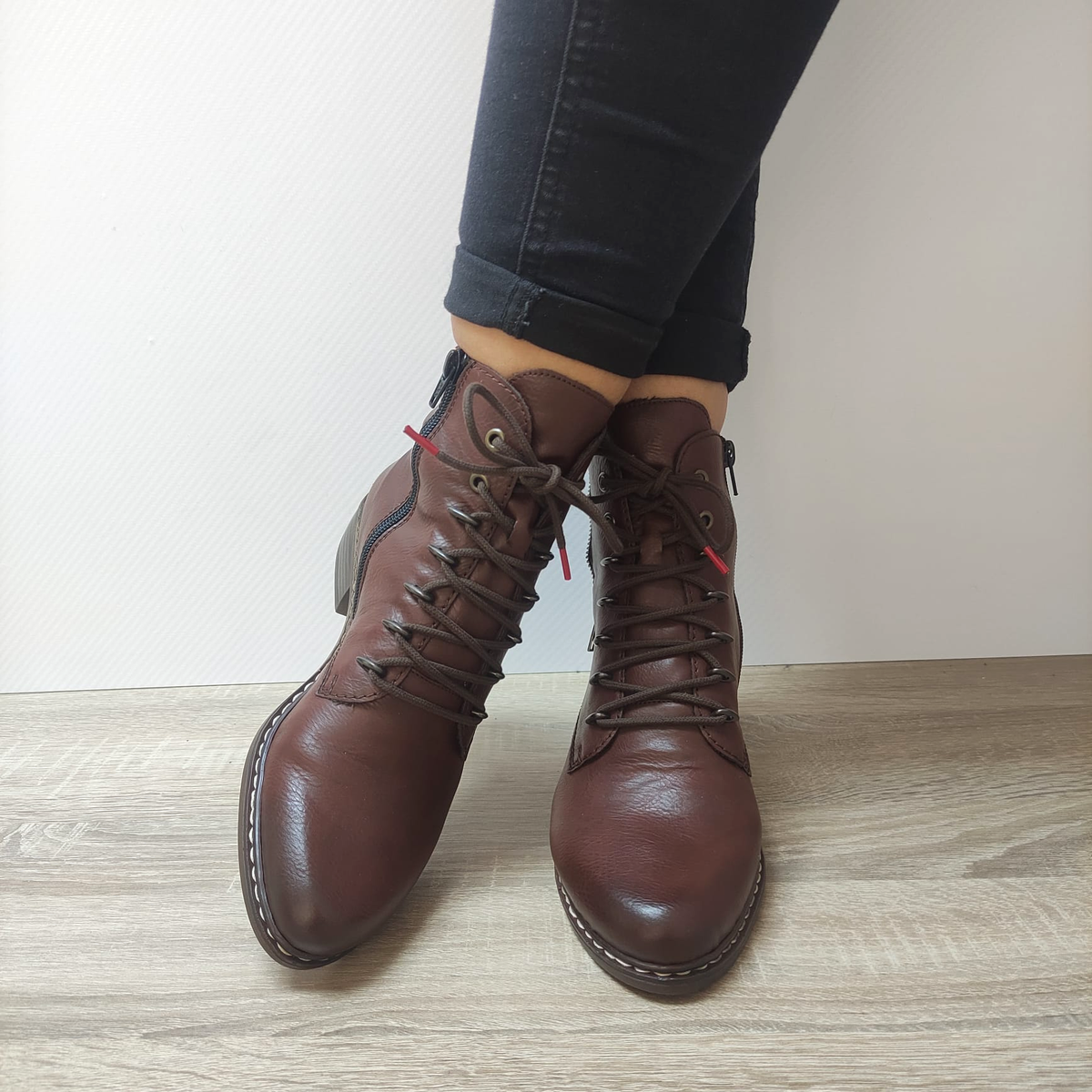 GHETE CASUAL DAMA RIEKER Y0800-24 MARO - imagine 3