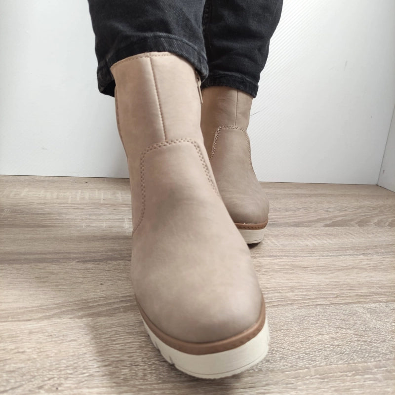 GHETE CASUAL DAMA RIEKER Y5065-64 BEJ - imagine 4