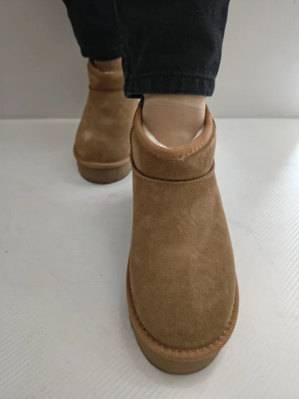 GHETE CASUAL DAMA S.OLIVER 26352-41 305 MARO CONIAC VELUR - imagine 4