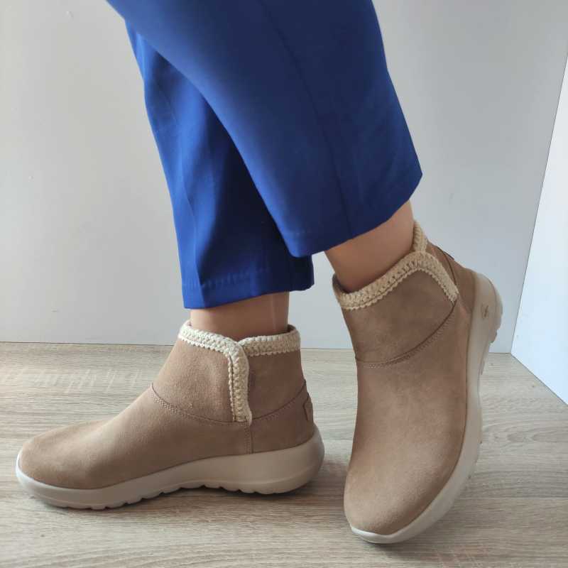 GHETE CASUAL DAMA SKECHERS 144113 TAN - imagine 2
