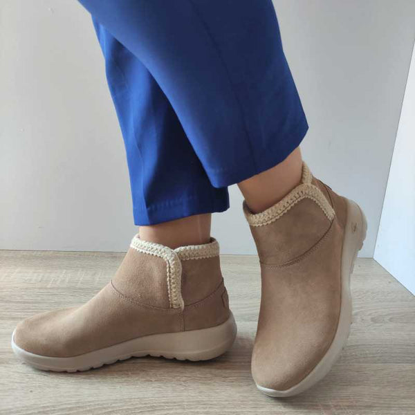 GHETE CASUAL DAMA SKECHERS 144113 TAN - imagine 2