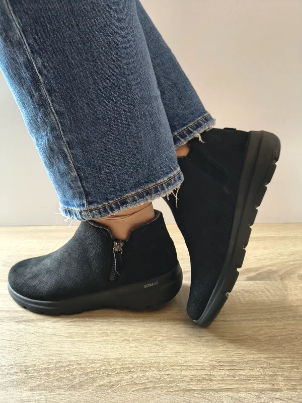GHETE CASUAL DAMA SKECHERS 144211 BBK - imagine 2