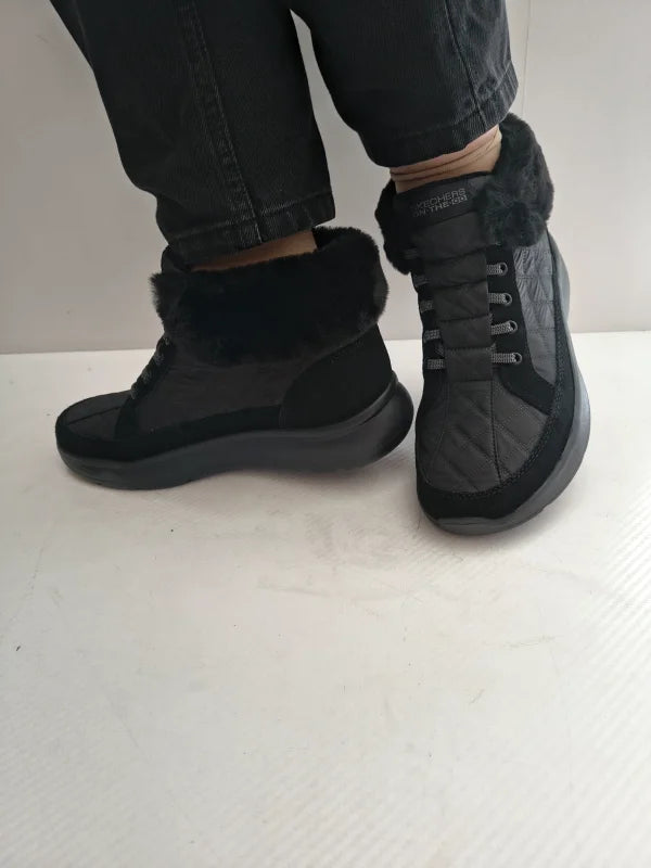 GHETE CASUAL DAMA SKECHERS 144841 BBK - imagine 2