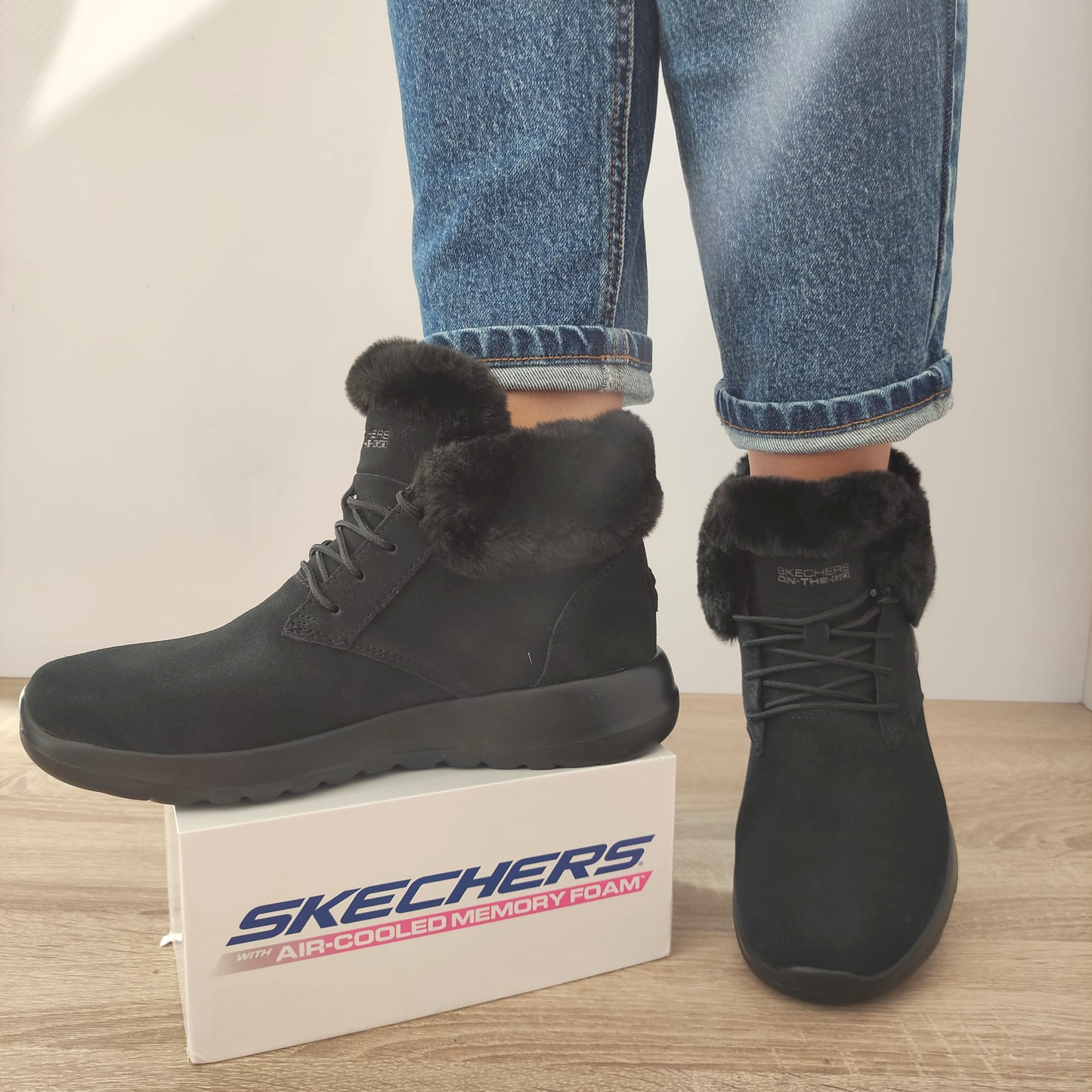GHETE CASUAL DAMĂ SKECHERS 15506 - imagine 3