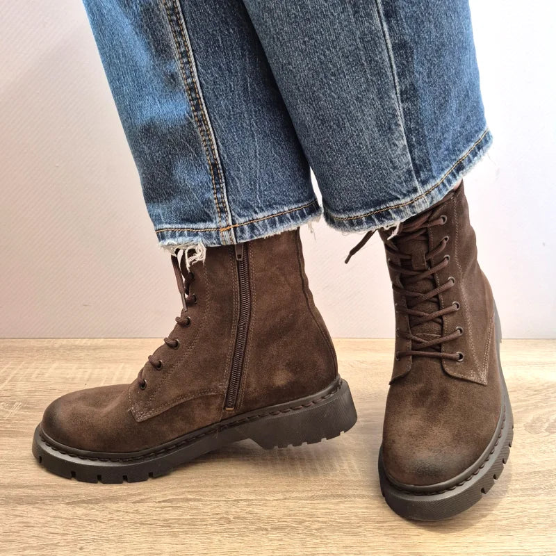 GHETE CASUAL DAMA TAMARIS 25269-41 347 MARO MOCCA VELUR - imagine 2