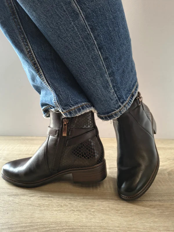 GHETE CASUAL DAMA TAMARIS 25391-45 383 MARO MOCCA - imagine 2