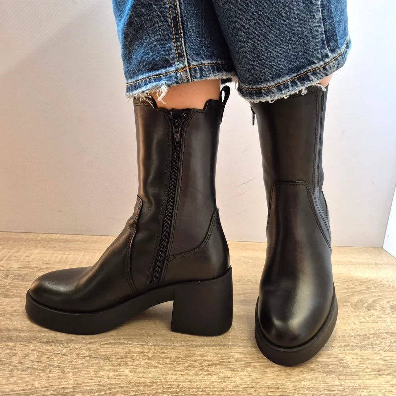 GHETE CASUAL DAMA TAMARIS 25451-43 001 NEGRE - imagine 2