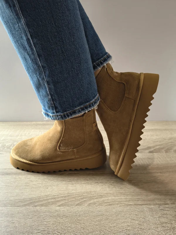 GHETE CASUAL DAMA TAMARIS 26419-45 310 CAMEL VELUR - imagine 2