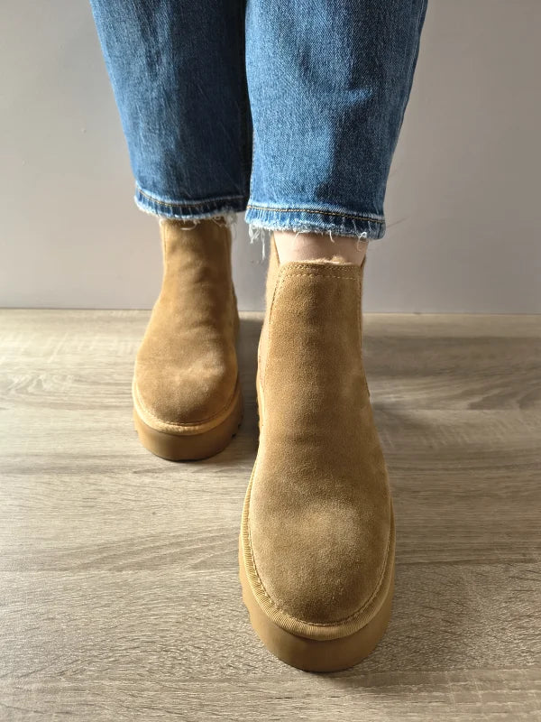 GHETE CASUAL DAMA TAMARIS 26419-45 310 CAMEL VELUR - imagine 3
