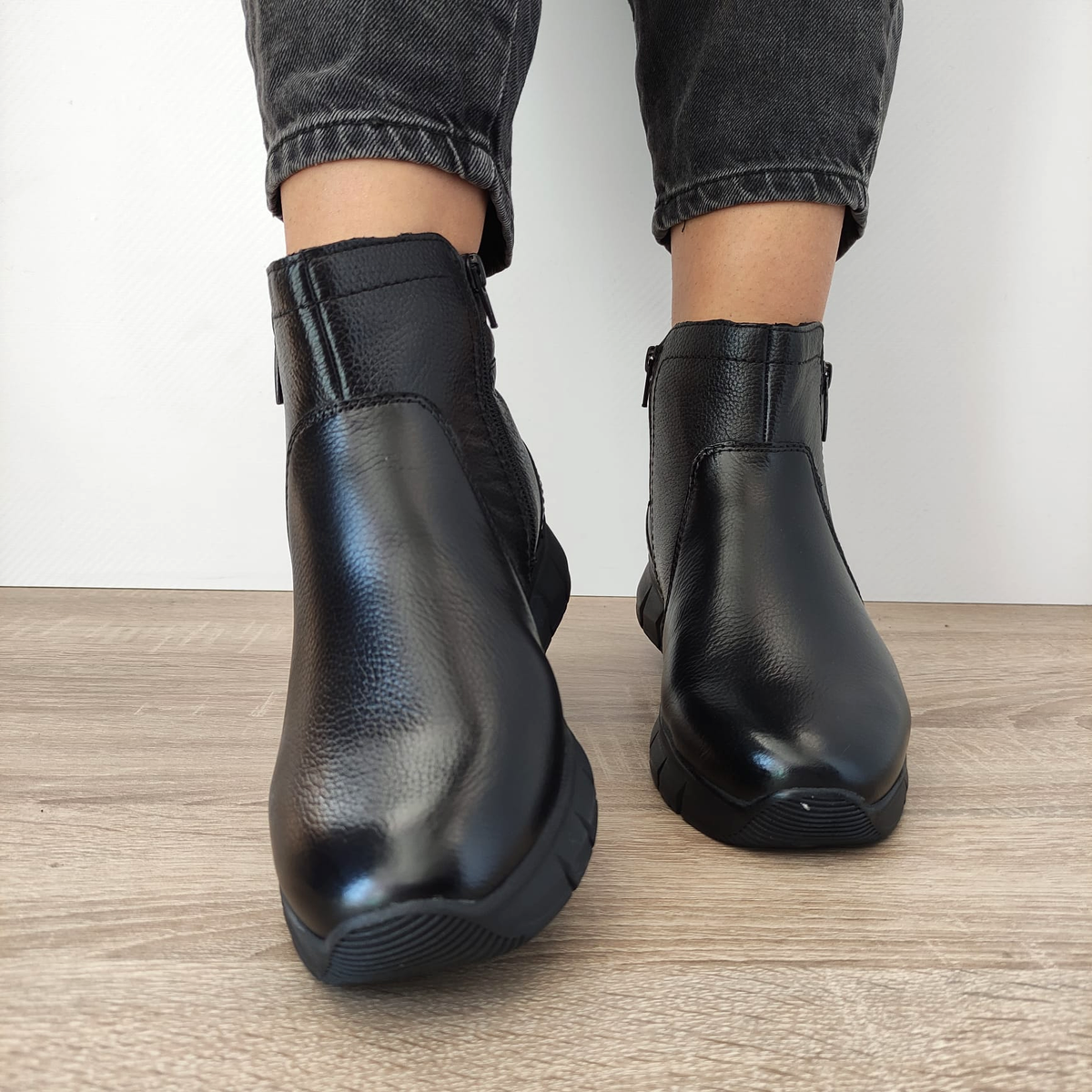 GHETE CASUAL DAMA TAMARIS 86414-41 NEGRE - imagine 5