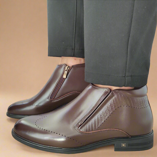 GHETE ELEGANTE BARBATI ELDEMAS H788-022 MARO COFFEE