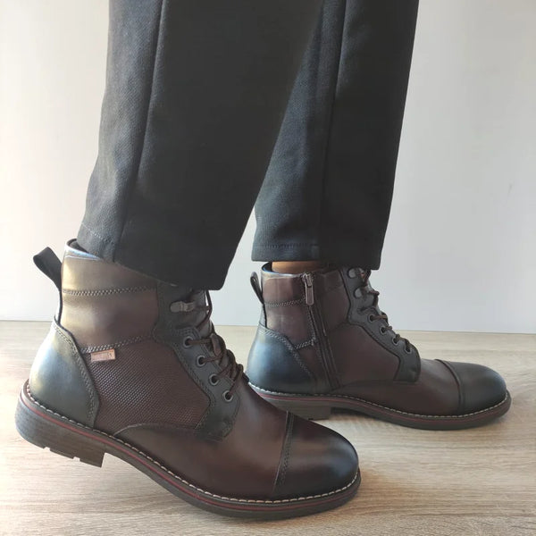 GHETE ELEGANTE BARBATI PIKOLINOS M2M-8156C1 MARO OLMO - imagine 2