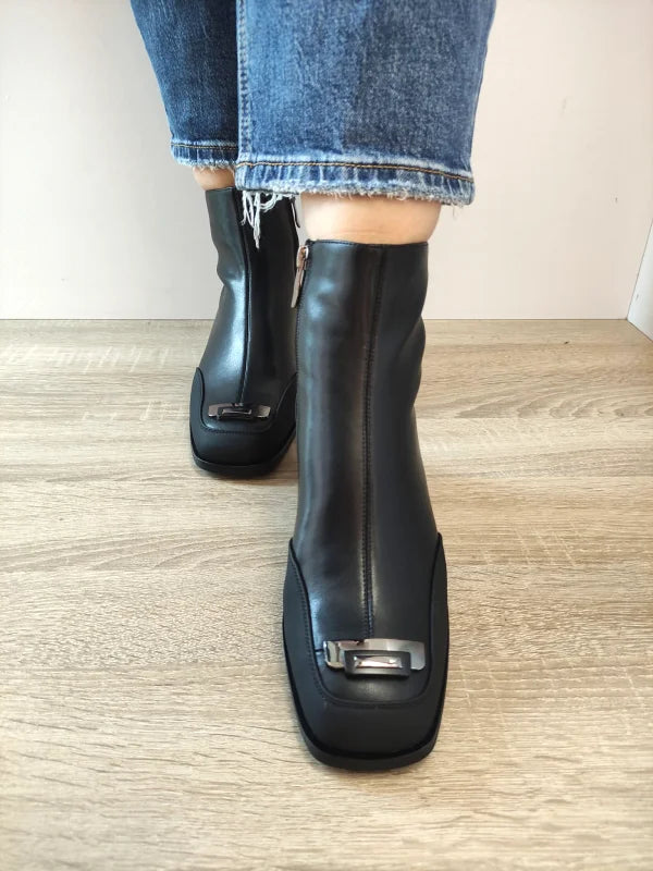 GHETE ELEGANTE DAMA ANNA VIOTTI D105-5488R NEGRE - imagine 3