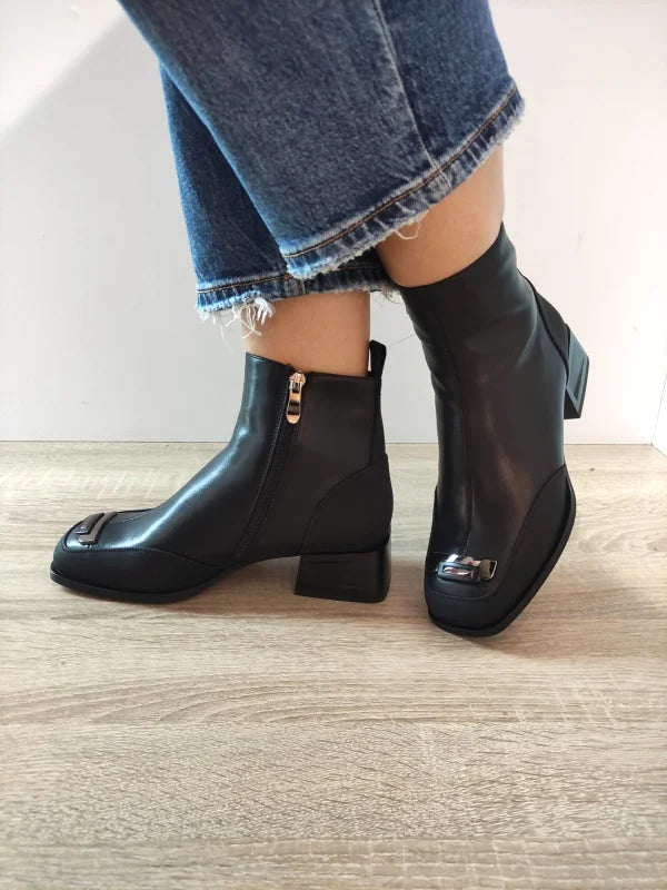 GHETE ELEGANTE DAMA ANNA VIOTTI D105-5488R NEGRE - imagine 4