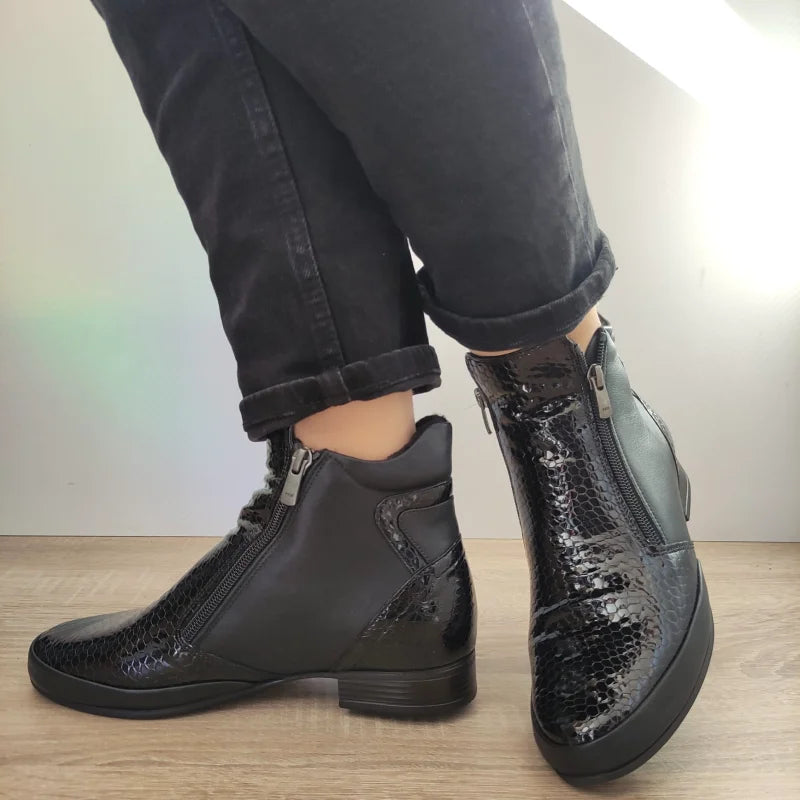 GHETE ELEGANTE DAMA DOGATI 9011 NEGRE - imagine 2