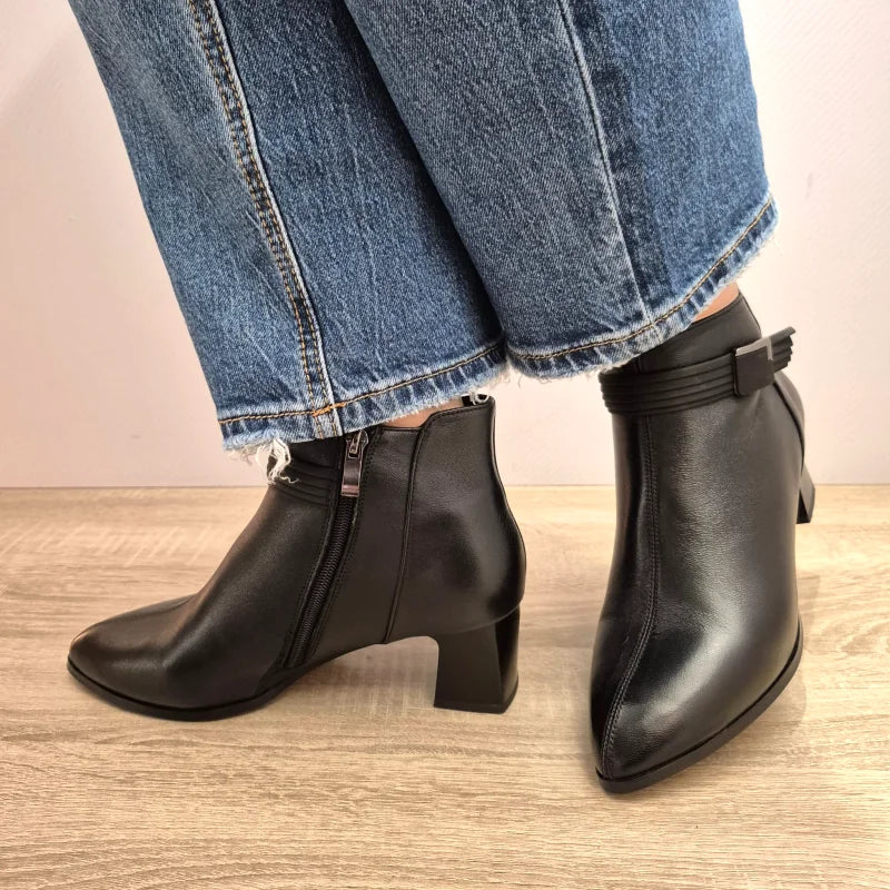 GHETE ELEGANTE DAMA FORMAZIONE 2350-60 NEGRE - imagine 5