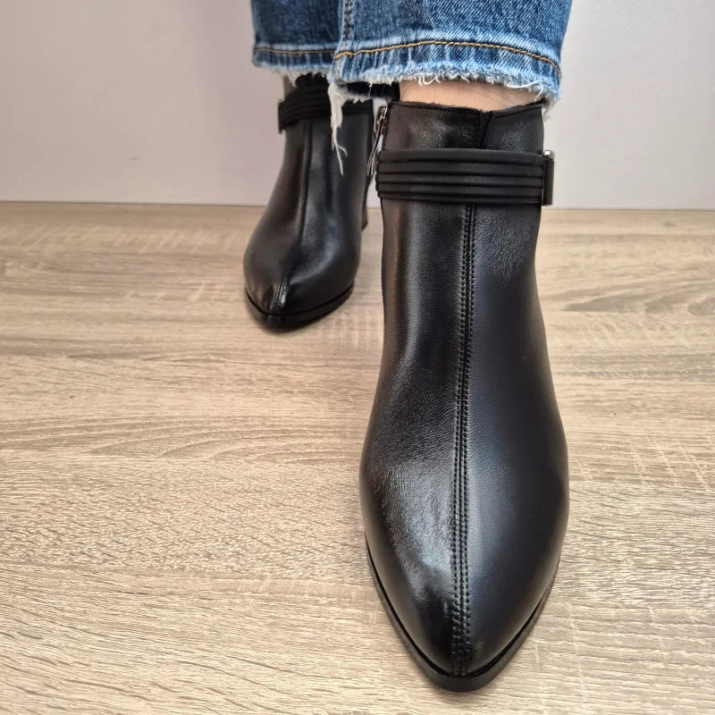GHETE ELEGANTE DAMA FORMAZIONE 2350-60 NEGRE - imagine 6
