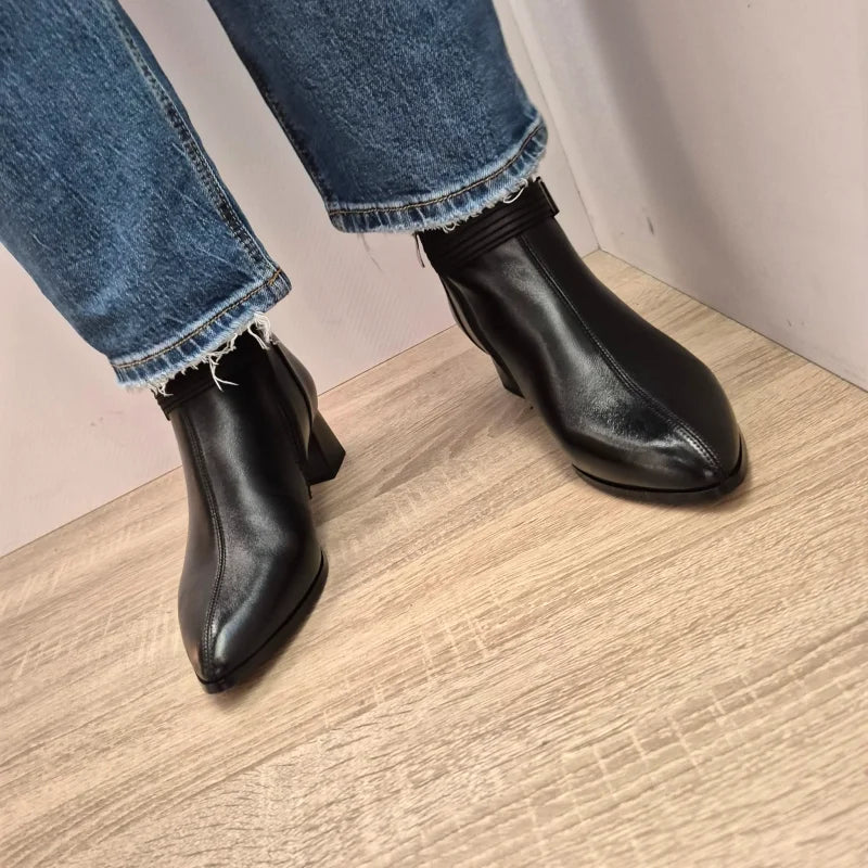 GHETE ELEGANTE DAMA FORMAZIONE 2350-60 NEGRE - imagine 3