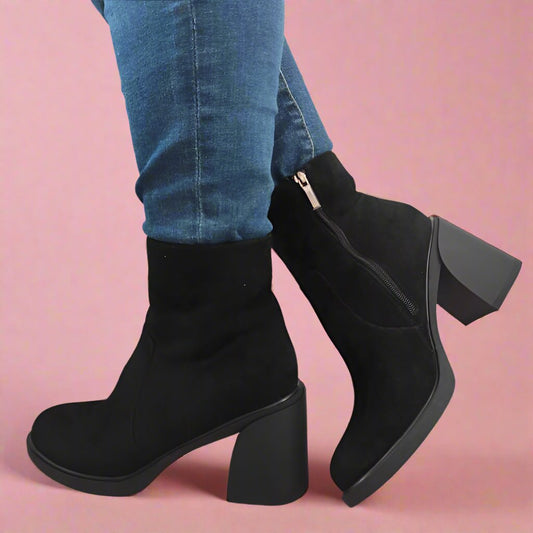 GHETE ELEGANTE DAMA FORMAZIONE 91470-6B NEGRE VELUR