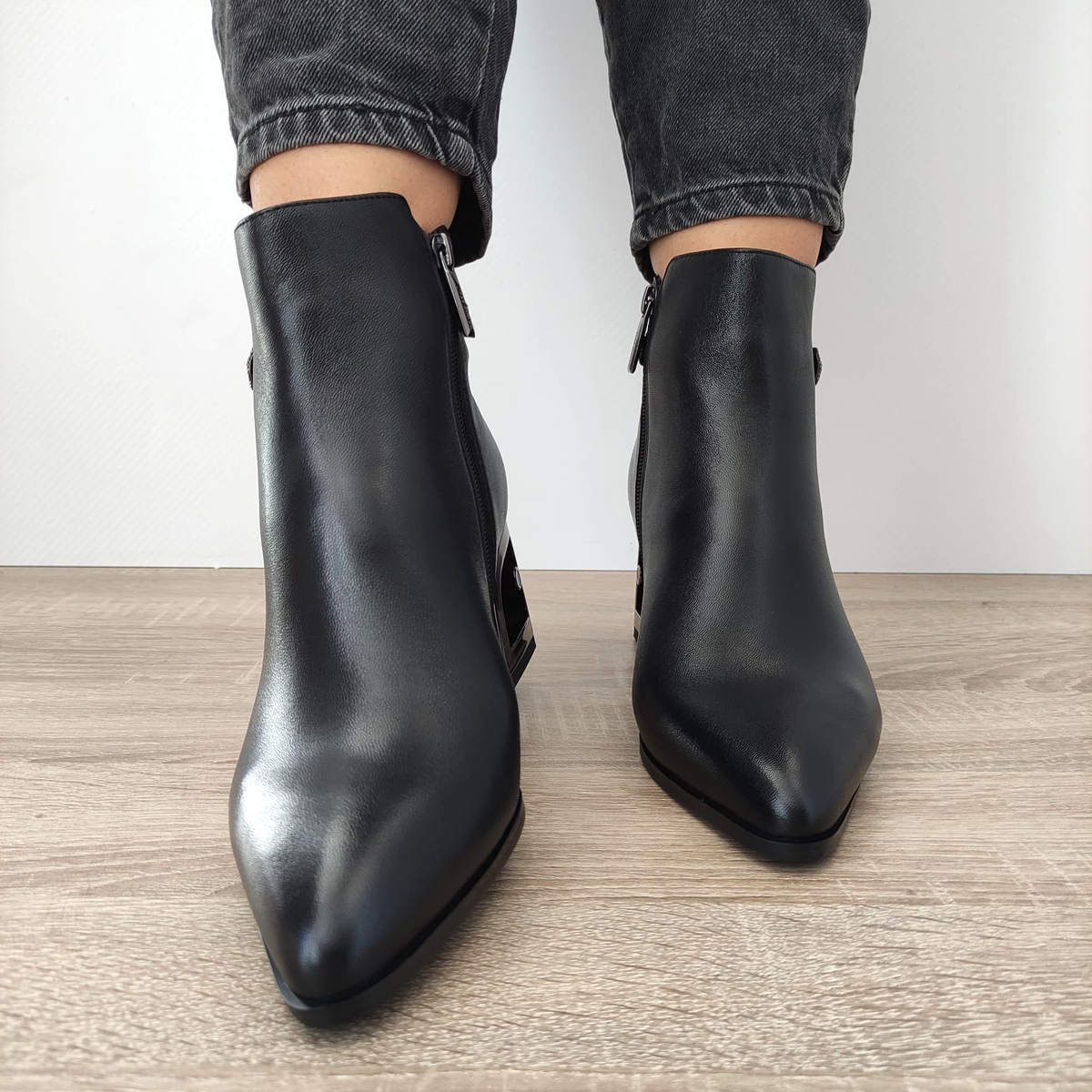 GHETE ELEGANTE DAMA JOSE SIMON K45-110 NEGRE - imagine 5