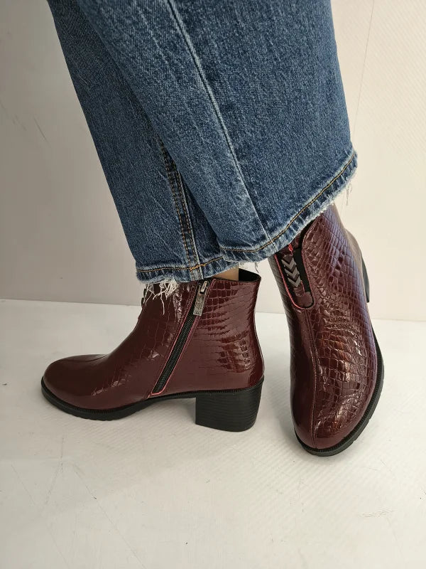 GHETE ELEGANTE DAMA PASS 70008D 23-O BORDO CROCO - imagine 2