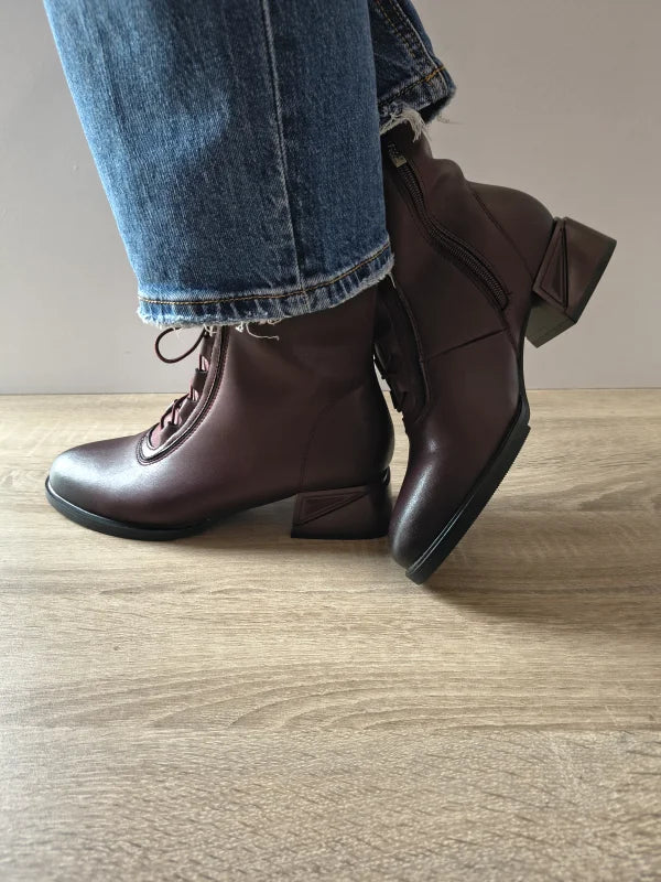 GHETE ELEGANTE DAMA PASS 70009B 23-N BORDO - imagine 2