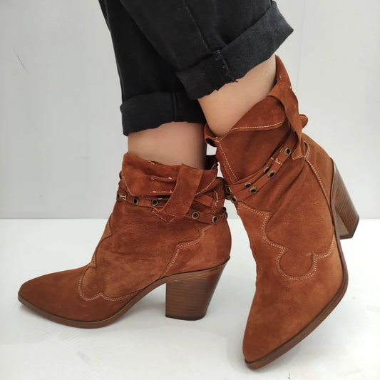 GHETE ELEGANTE DAMA PERLLA 3032-8 MARO VELUR