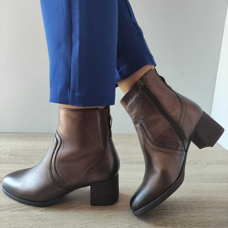 GHETE ELEGANTE DAMA TAMARIS 85309-43 MARO BRONZE - imagine 3
