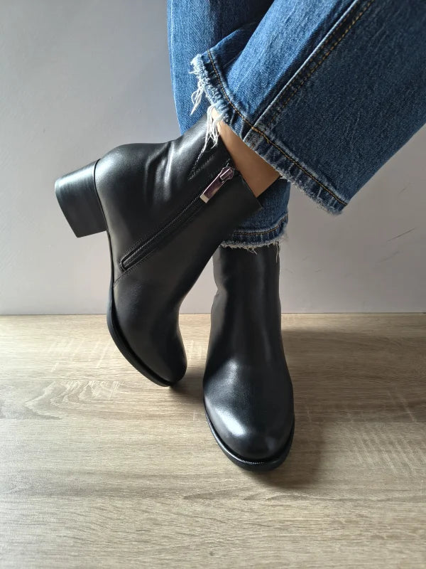 GHETE ELEGANTE DAMA TAMARIS 25366-45 001 NEGRE - imagine 4