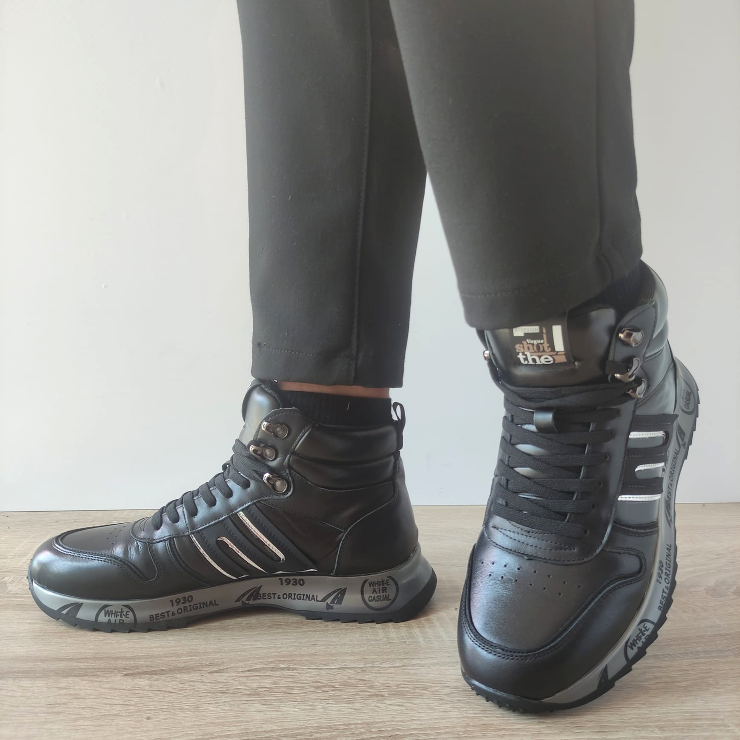 GHETE SPORT BARBATI FRANCO GERARDO 9011 NEGRE - imagine 2