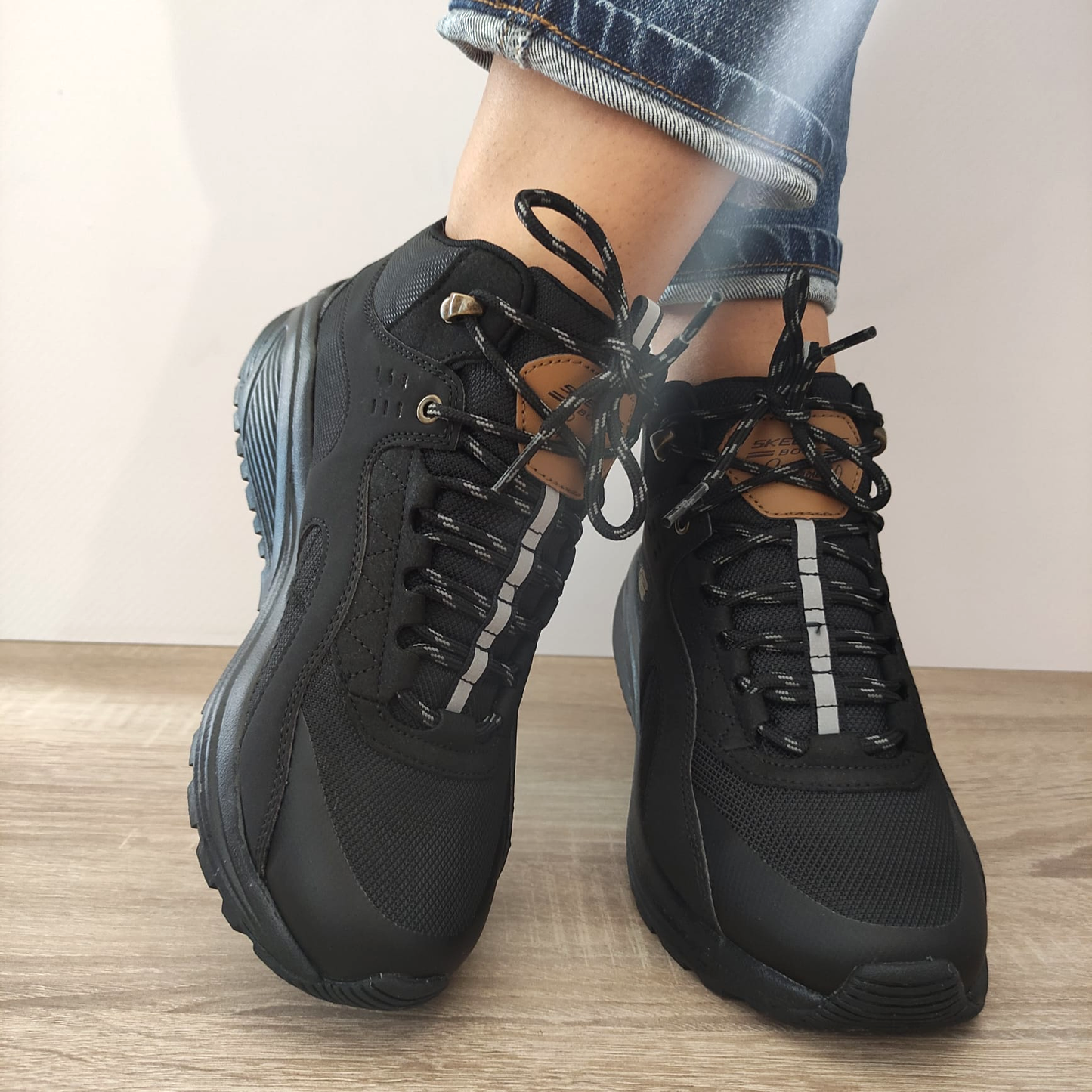 GHETE SPORT DAMA SKECHERS 117053 BBK - imagine 4