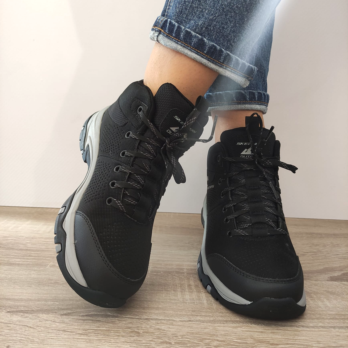 GHETE SPORT DAMĂ / BĂRBAȚI SKECHERS 180001 BKCC - imagine 3
