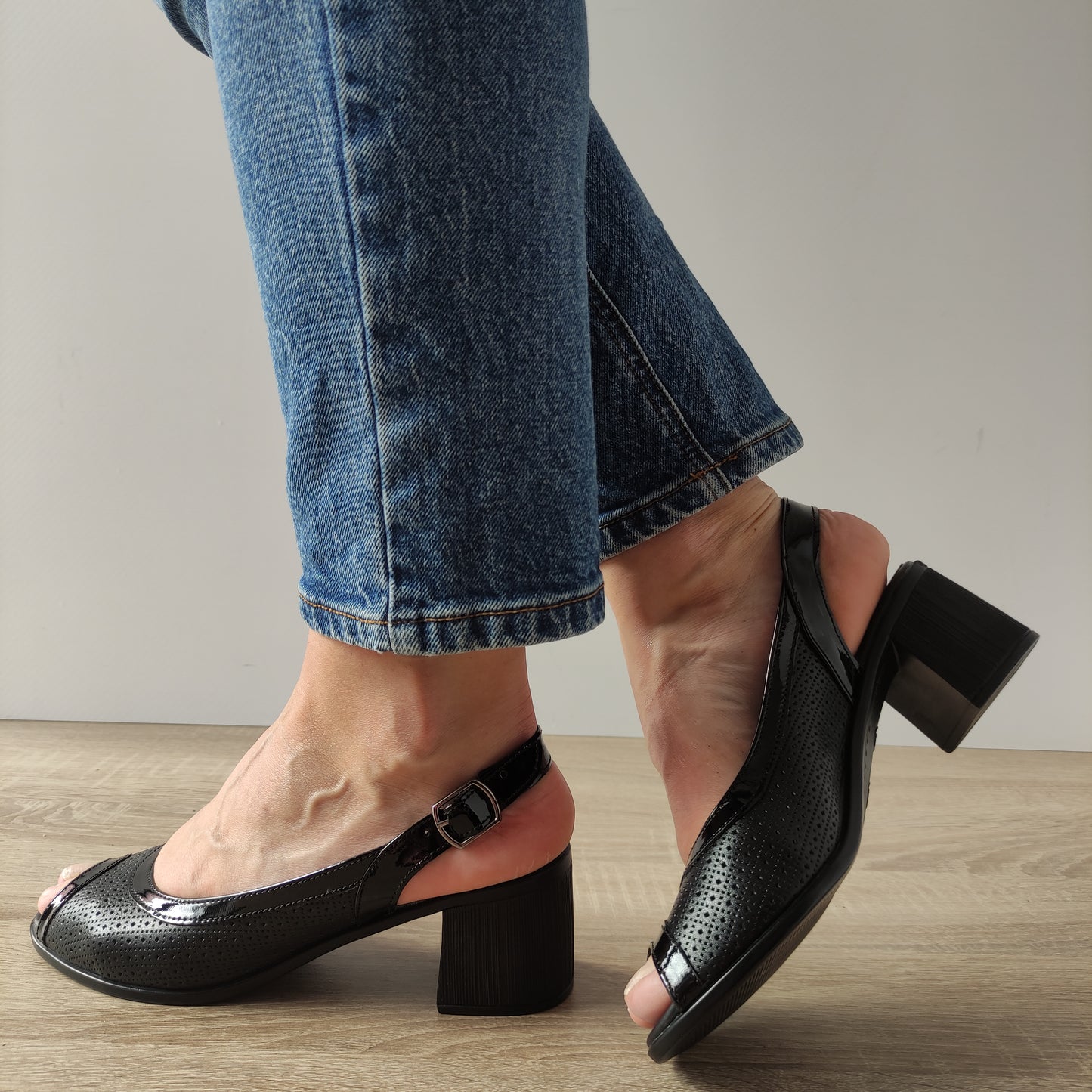 SANDALE CASUAL DAMA NICOLIS 178922 NEGRE + LAC