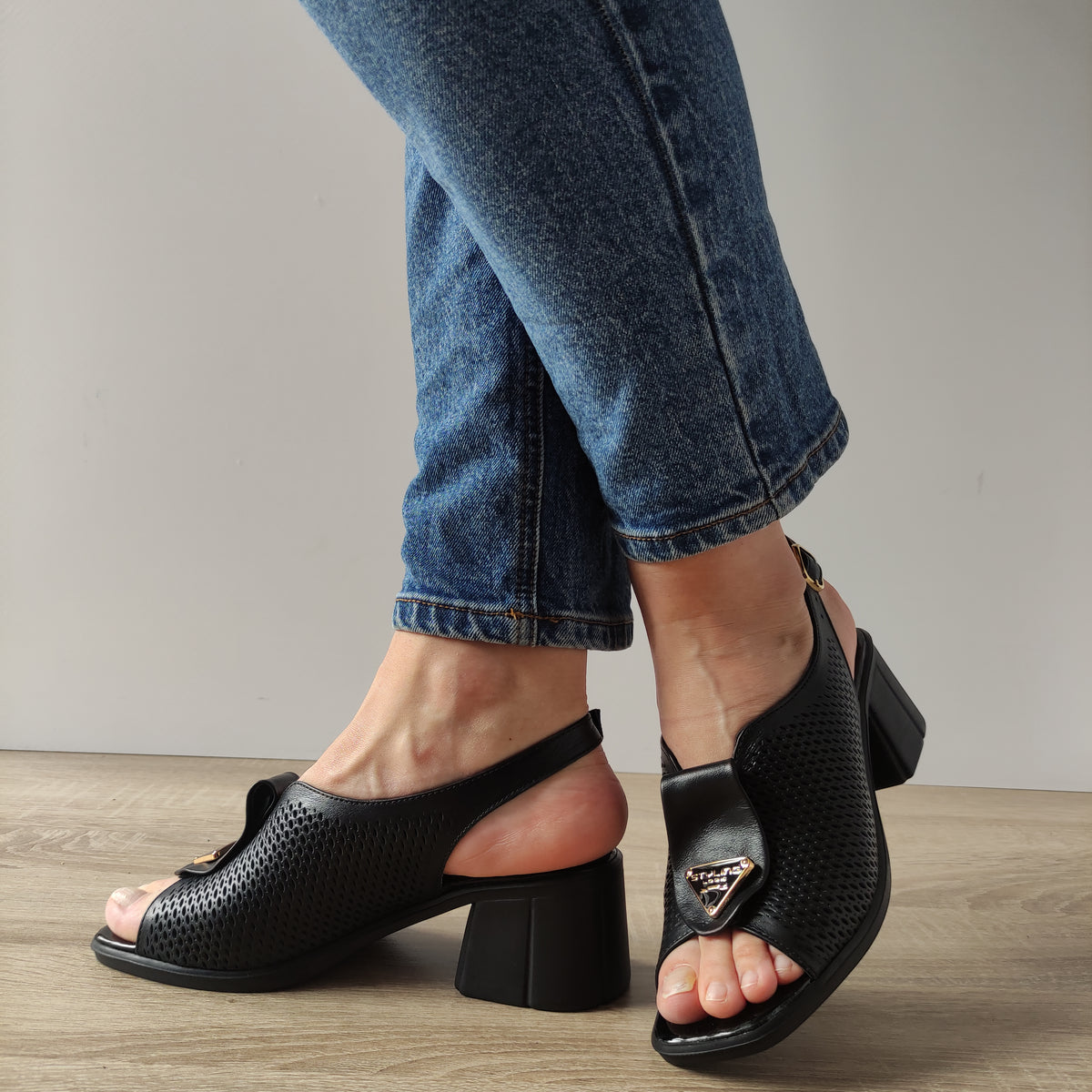 SANDALE CASUAL DAMA DOGATI 9501-03 NEGRE - imagine 3