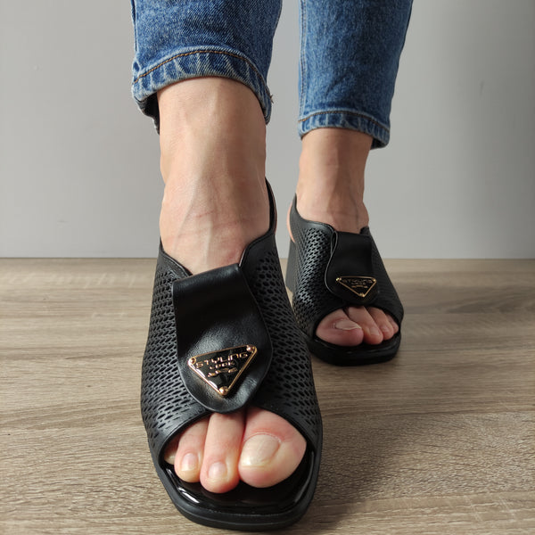 SANDALE CASUAL DAMA DOGATI 9501-03 NEGRE - imagine 4
