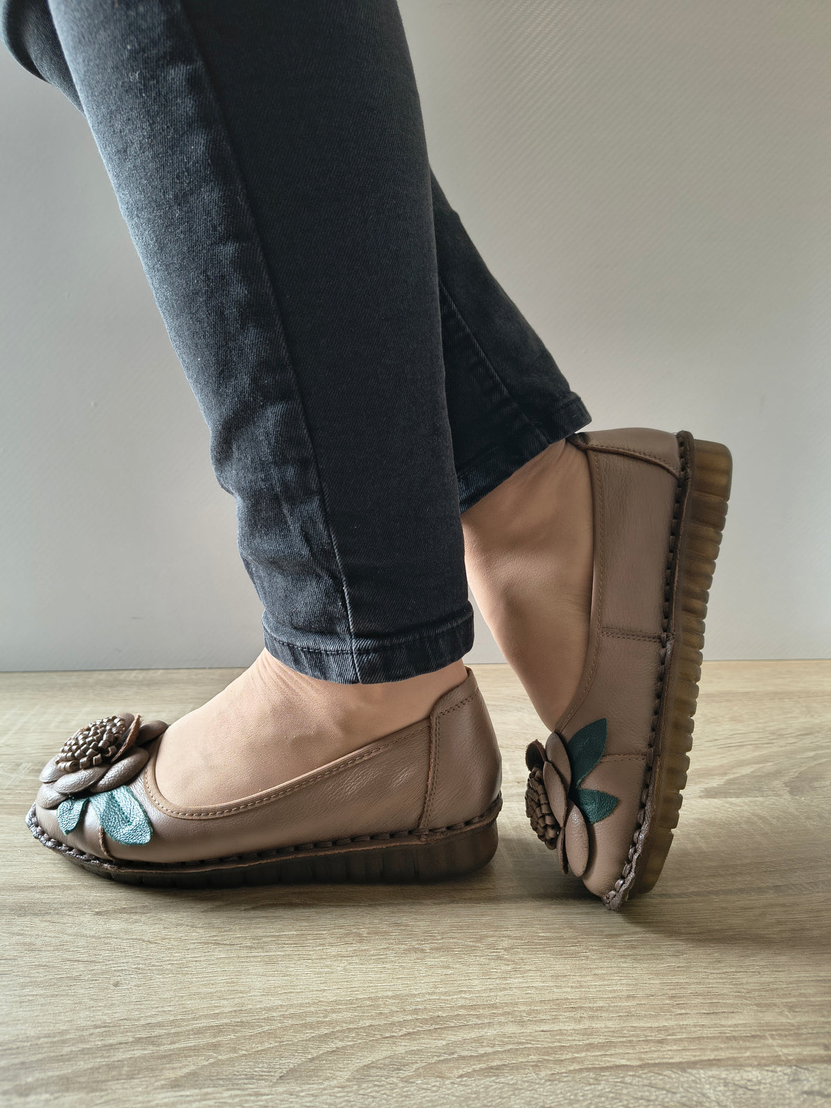 PANTOFI CASUAL DAMA FORMAZIONE 1817-6 APRICOT - imagine 3
