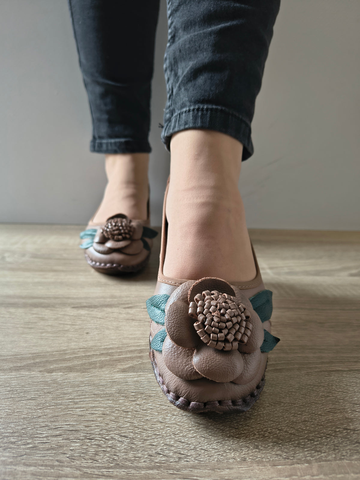 PANTOFI CASUAL DAMA FORMAZIONE 1817-6 APRICOT - imagine 4