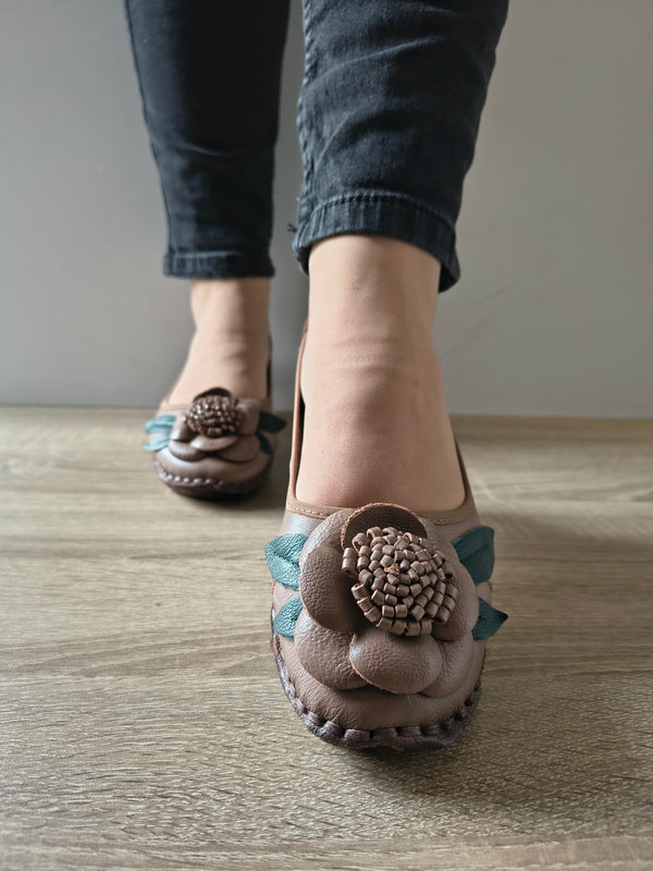 PANTOFI CASUAL DAMA FORMAZIONE 1817-6 APRICOT - imagine 4