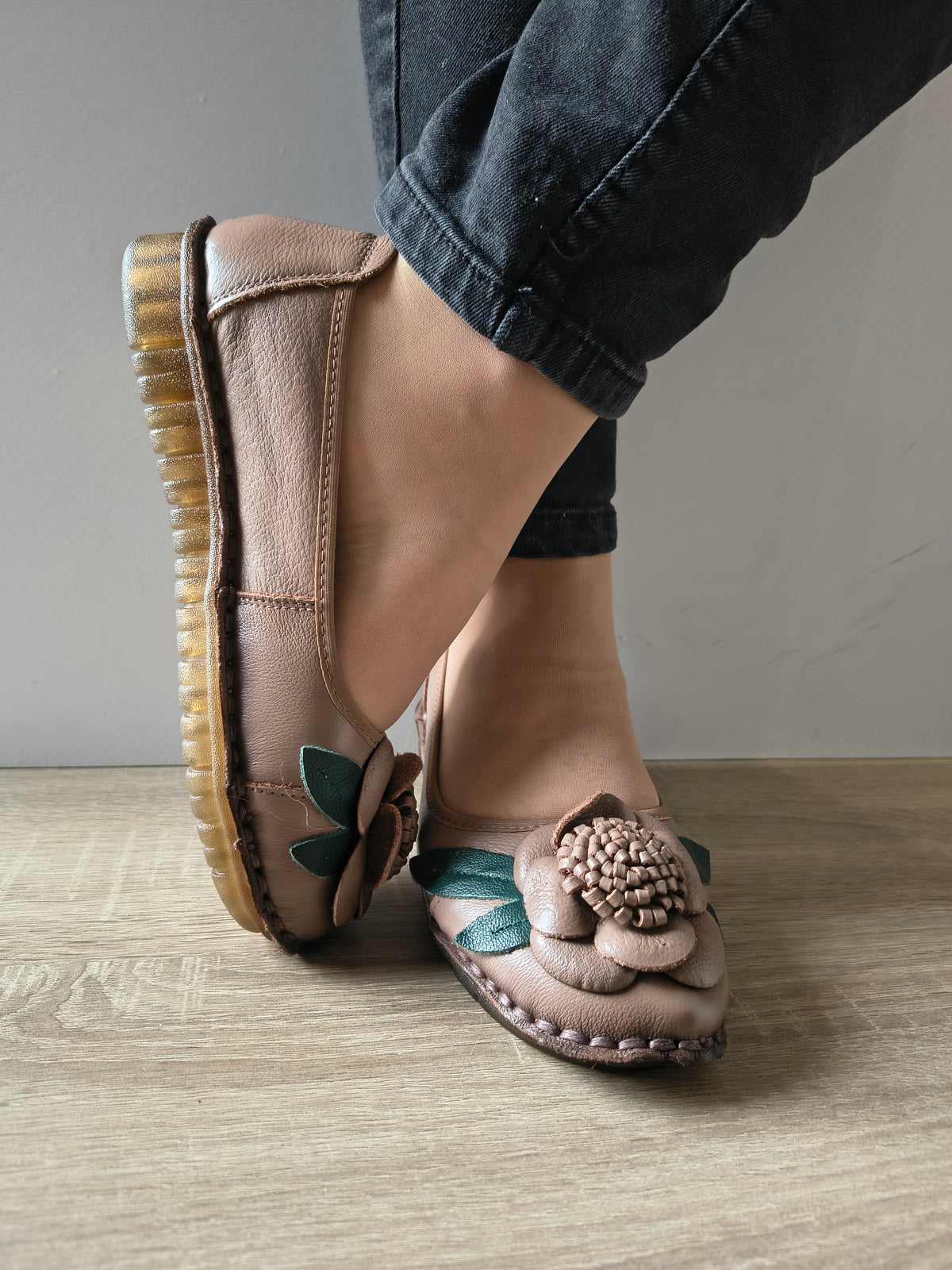 PANTOFI CASUAL DAMA FORMAZIONE 1817-6 APRICOT - imagine 5
