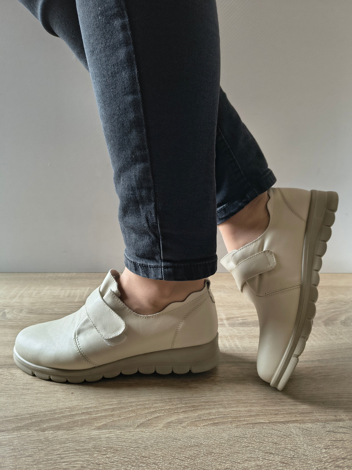 PANTOFI CASUAL DAMA FORMAZIONE 251074 CREM - imagine 3