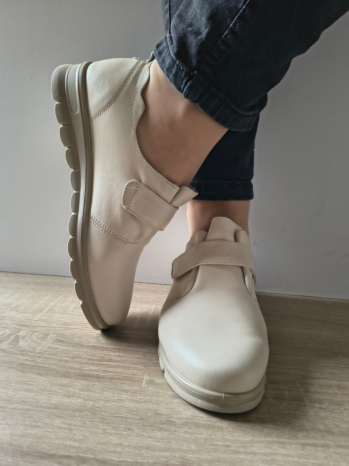 PANTOFI CASUAL DAMA FORMAZIONE 251074 CREM - imagine 5