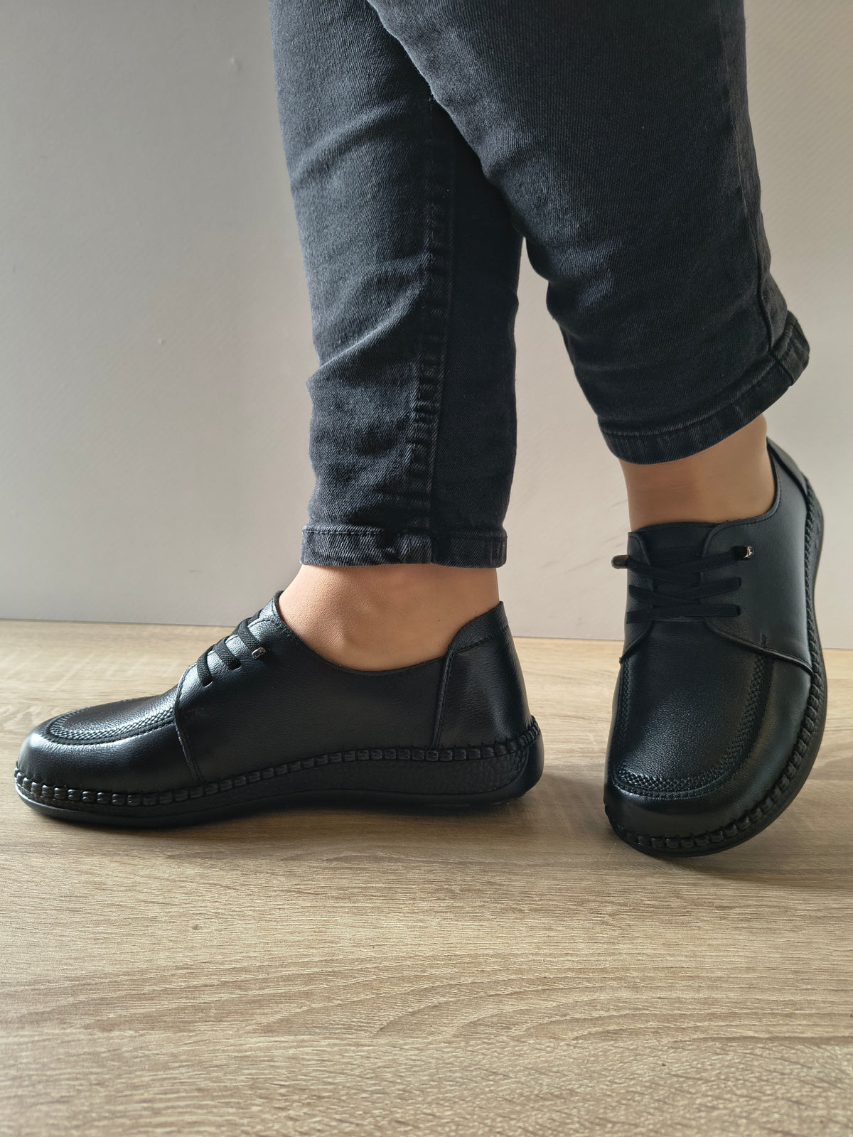 PANTOFI CASUAL DAMA FORMAZIONE KM327 NEGRU - imagine 2
