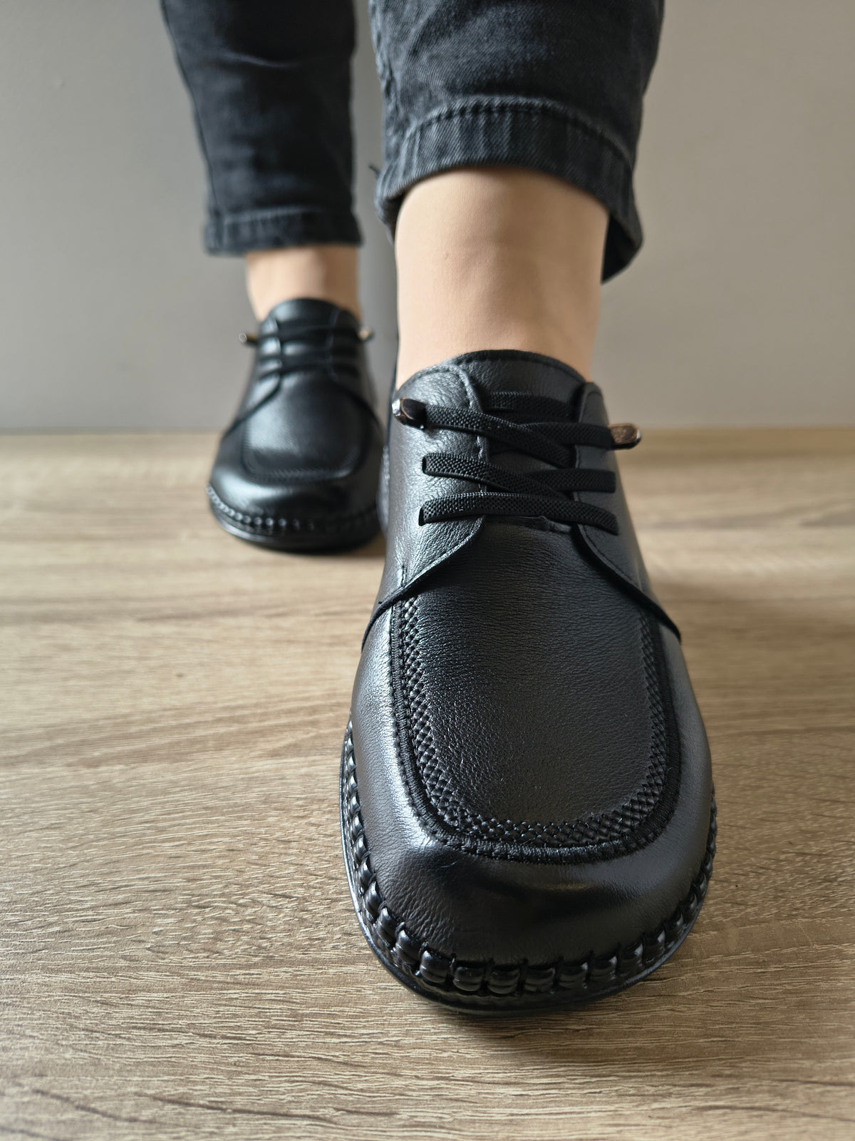 PANTOFI CASUAL DAMA FORMAZIONE KM327 NEGRU - imagine 4