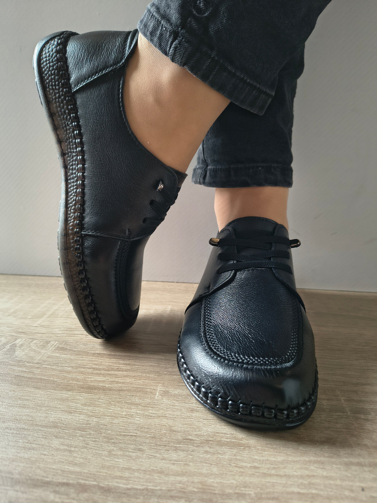 PANTOFI CASUAL DAMA FORMAZIONE KM327 NEGRU - imagine 5