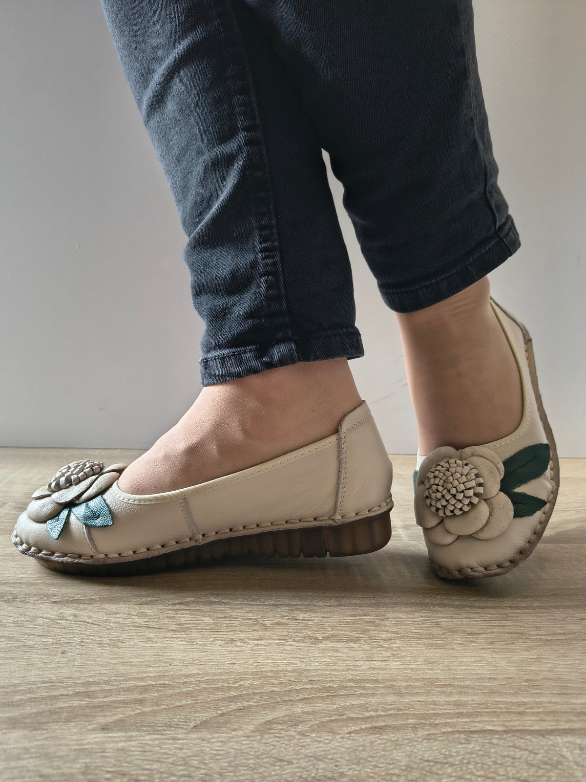 PANTOFI CASUAL DAMA FORMAZIONE 1817-6 CREM - imagine 2