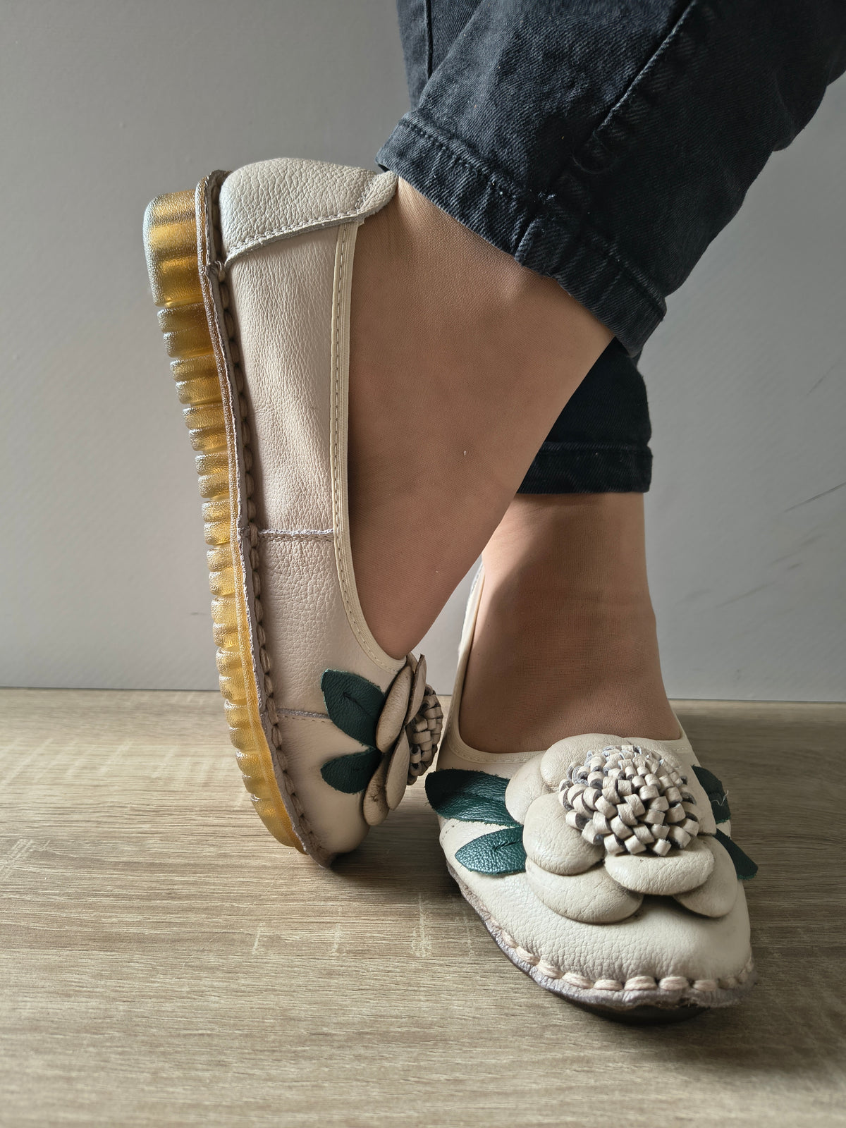 PANTOFI CASUAL DAMA FORMAZIONE 1817-6 CREM - imagine 5