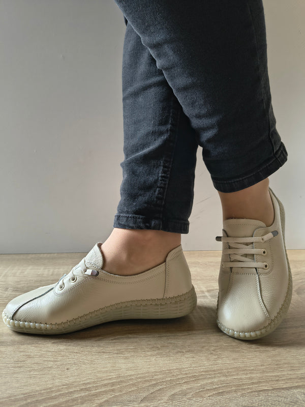 PANTOFI CASUAL DAMA FORMAZIONE 2810 CREM - imagine 2
