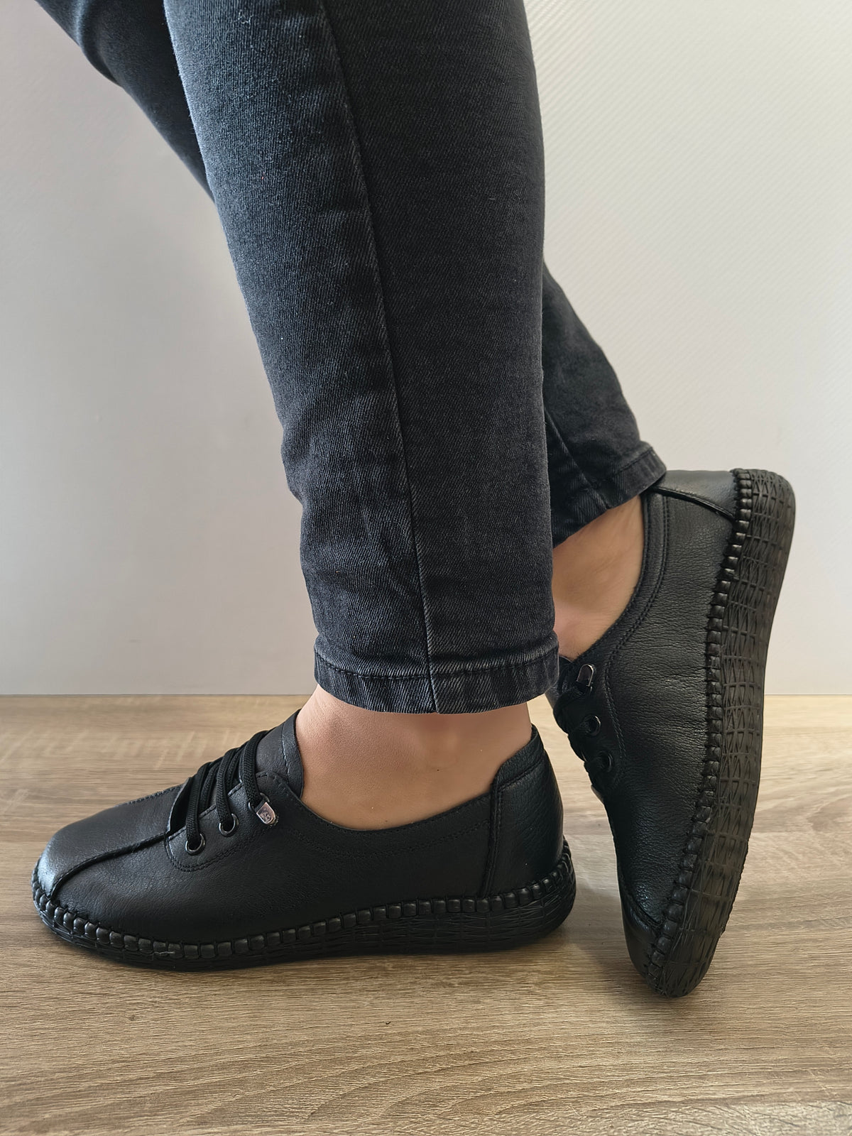 PANTOFI CASUAL DAMA FORMAZIONE 2810 NEGRU - imagine 3